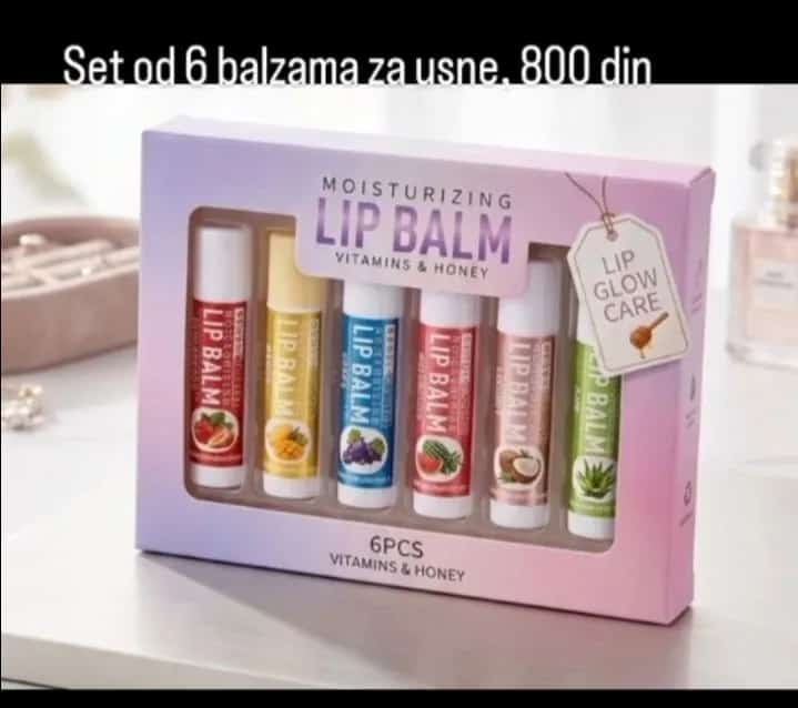 Ormar.app | sajt za prodaju garderobe | Set od 6 balzama za usne