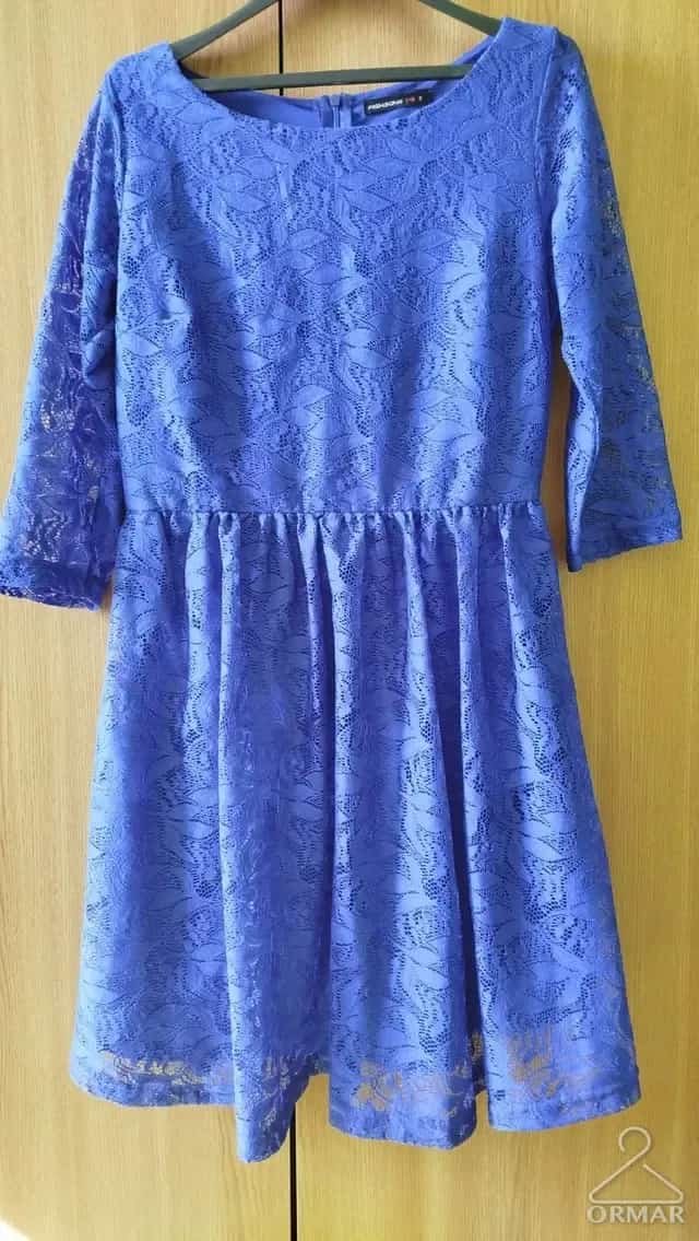 Ormar.app | sajt za prodaju garderobe | Plava fishbone mini haljina [S]