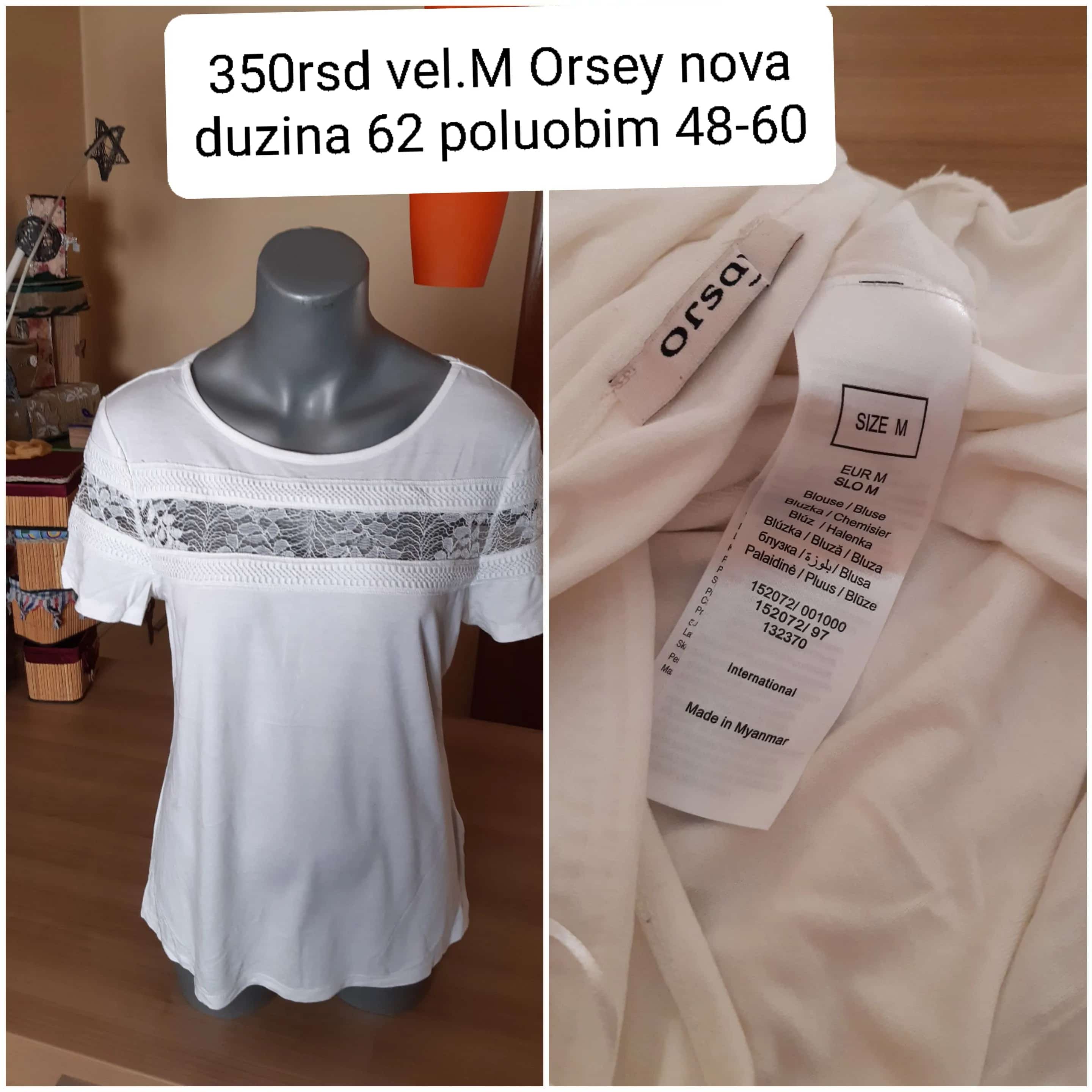 Ormar.app | sajt za prodaju garderobe | Orsay bela bluza sa čipkanim detaljima