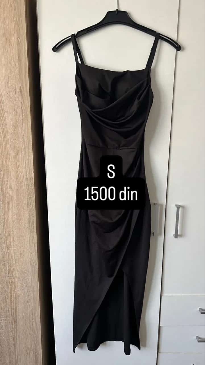 Ormar.app | sajt za prodaju garderobe | Midi haljina sa prorezom S