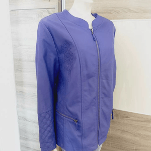 Cropped Faux leather Jacket