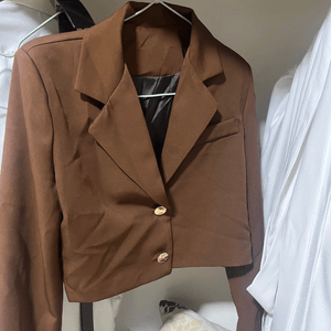 Cropped Faux leather Jacket