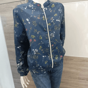 Cropped Faux leather Jacket