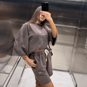 Cropped Faux leather Jacket