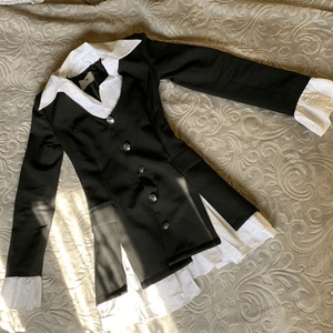 Cropped Faux leather Jacket