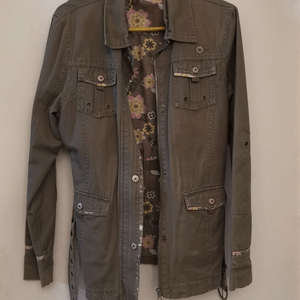 Cropped Faux leather Jacket