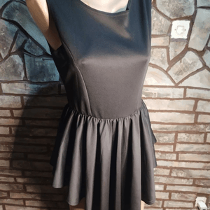 Cropped Faux leather Jacket