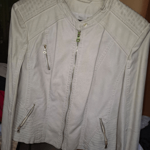 Cropped Faux leather Jacket