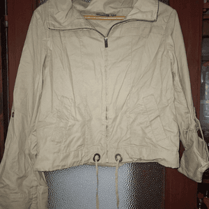 Cropped Faux leather Jacket
