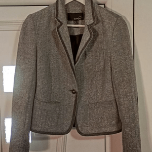 Cropped Faux leather Jacket