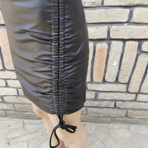 Cropped Faux leather Jacket