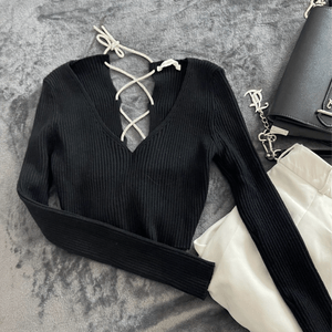 Cropped Faux leather Jacket