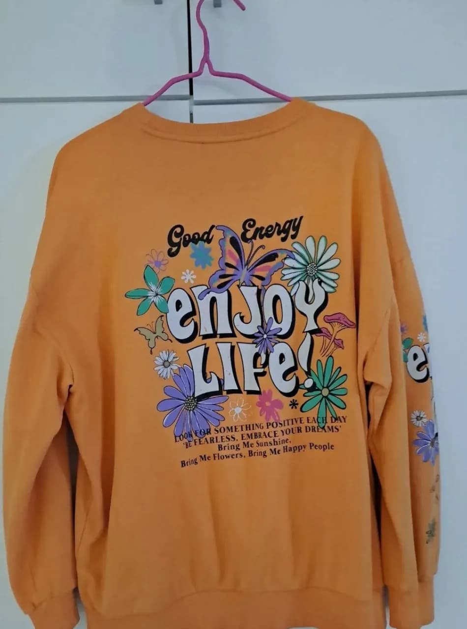 Narandžasti Waikiki duks "Enjoy life"